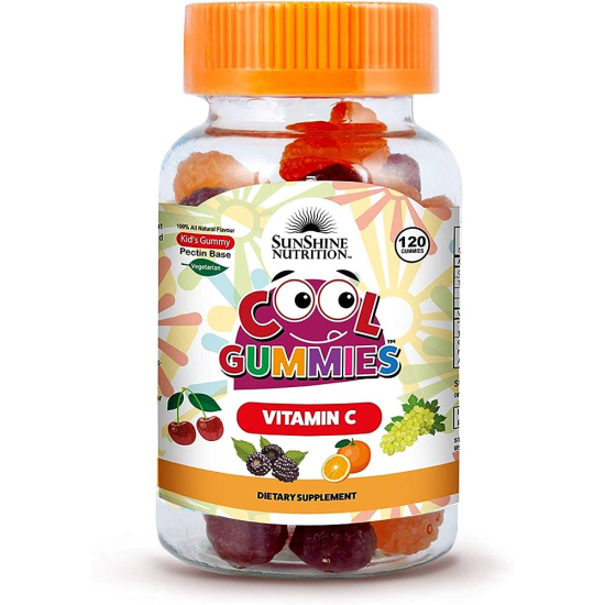 Sunshine Nutrition Cool Gummies Kids Vitamin C 120 Gummies