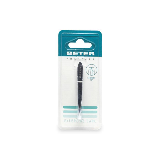 Beter Chrome-plated Straight Point Tweezers 7.2cm