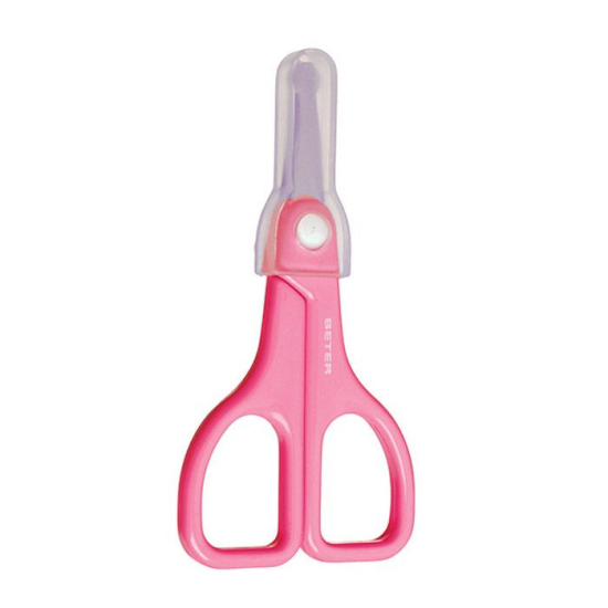 Beter Baby Manicure Scissors Plastic Handle 9.2cm