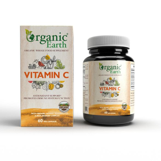 Organic Earth Vitamin C 60 Capsules