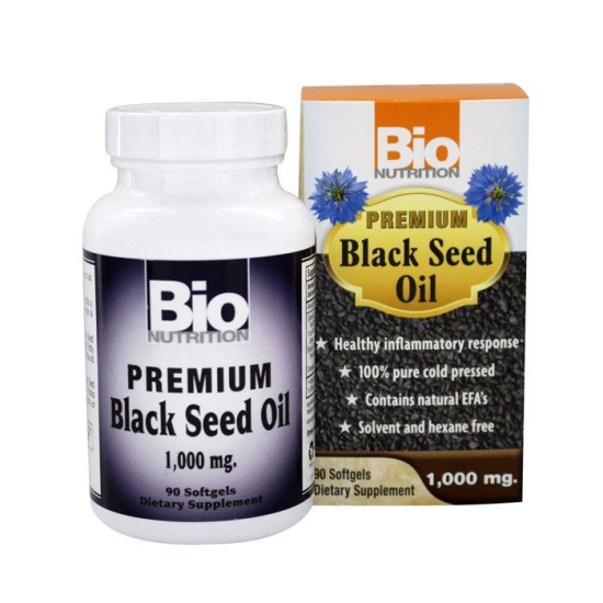 Bio Nutrition Black Seed Oil 1000 mg 90 Capsules