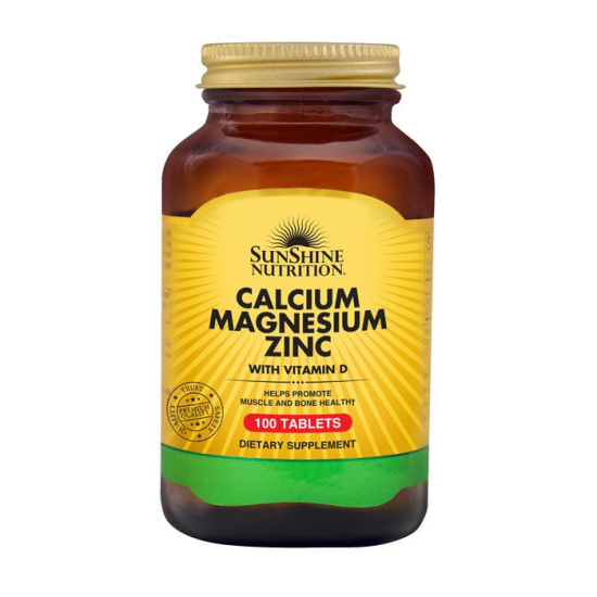 Sunshine Nutrition Calcium Magnesium Zinc With Vitamin D3 100 Tablets