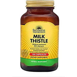 Sunshine Nutrition Milk Thistle 100 Capsules Sunshine Nutrition Milk Thistle 100 Capsules
