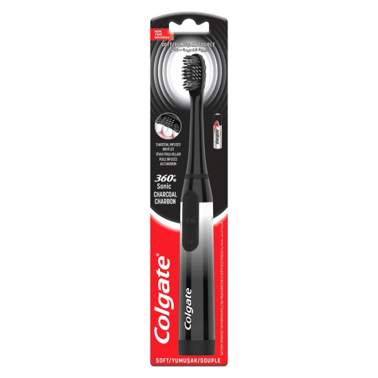 Colgate 360I? 1/2 Sonic Charcoal Charbon Toothbrush:91809