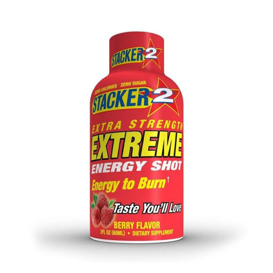 Stacker2 Extra Strength Energy Shot Berry 2 Oz