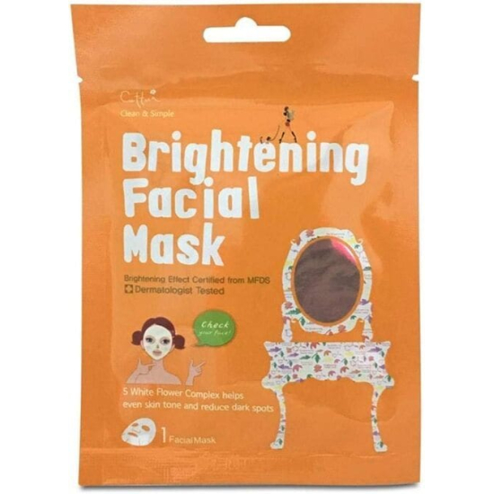 Cettua Clean & Simple Brightening Facial Mask 1's