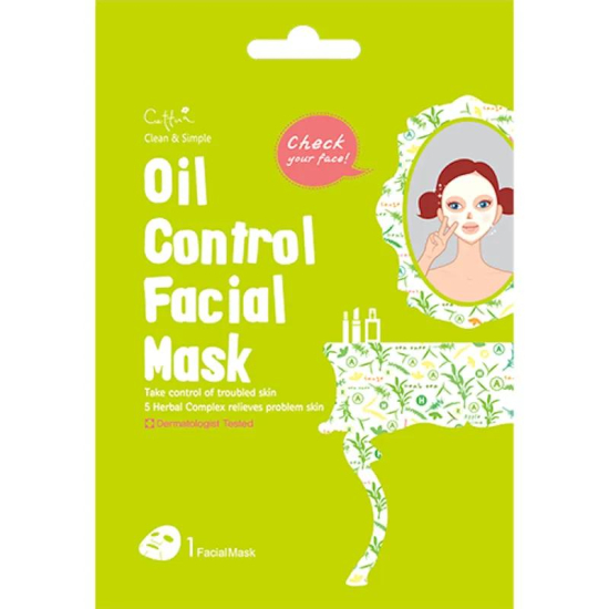 Cettua Clean & Simple Control Facial Mask 1s