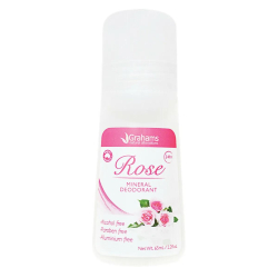 Grahams Natural Mineral Deodorant Rose 65 ml Grahams Natural Mineral Deodorant Rose 65 ml