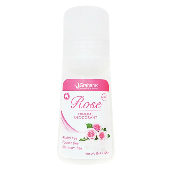 Grahams Natural Mineral Deodorant Rose 65 ml
