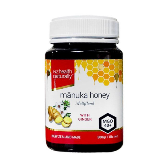 Nz Health Manuka Honey MGO 40+ With Ginger 500g