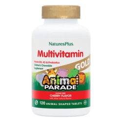 Natures Plus Animal Parade Gold Multi 120 Chewables Cherry
