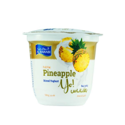 Al Rawabi Single Pot Yoghurt Pineapple 130g Al Rawabi Single Pot Yoghurt Pineapple 130g