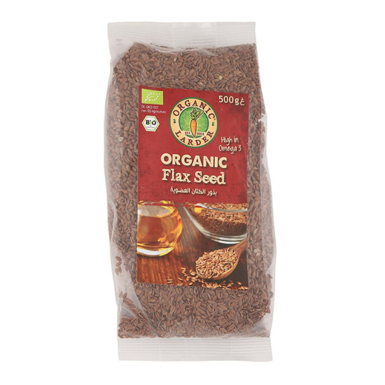 Organic Larder Flax Seed, Pack Of 6x500g