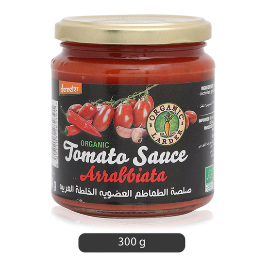 Organic Larder Arrabbiata Tomato Sauce, Pack Of 12x300g