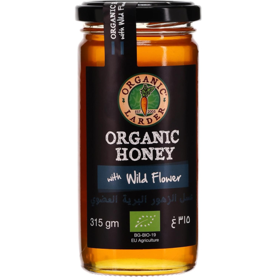 Organic Larder Honey With Wild Flower, Pack Of 6x315g