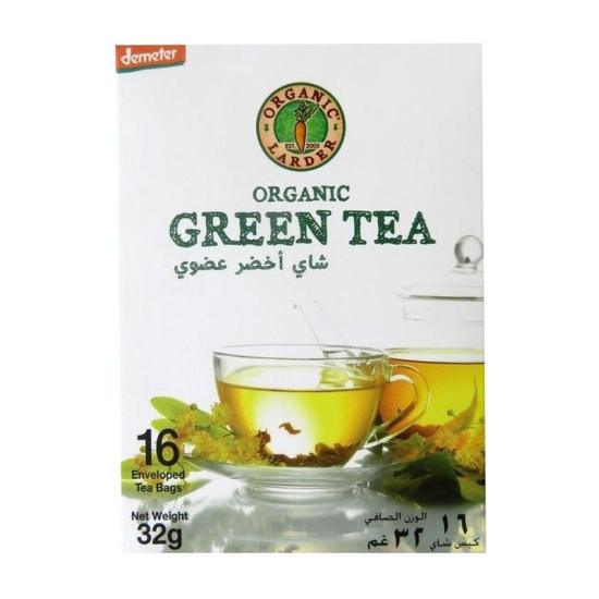 Organic Larder Green Tea, Pack Of 36x32g