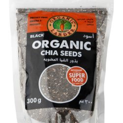 Organic Larder Black Chia Seeds, Pack Of 12x300g