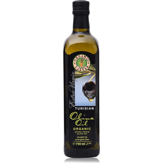 Organic Larder Organic Tunisian Extra Virgin Olive Oil, Pack Of 6x750ml