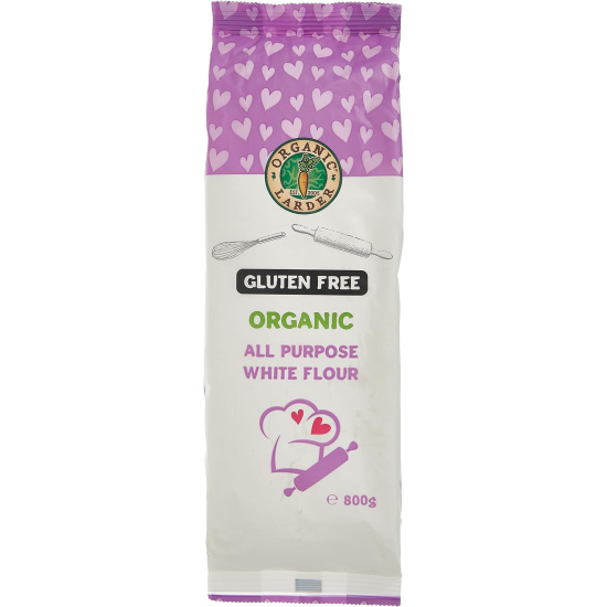 Organic Larder All Purpose White Flour Gluten-free, Pack Of 6x800g