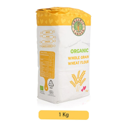 Organic Larder Whole Grain Wheat Flour, Pack Of 12x1kg Organic Larder Whole Grain Wheat Flour, Pack Of 12x1kg
