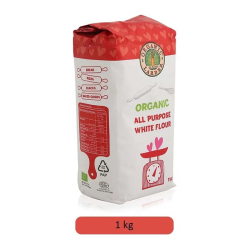 Organic Larder Flour All Purpose White Pack Of 12x1Kg Organic Larder Flour All Purpose White Pack Of 12x1Kg