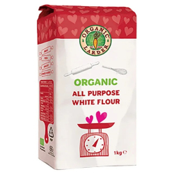 Organic Larder Flour All Purpose White Pack Of 12x1Kg Organic Larder Flour All Purpose White Pack Of 12x1Kg