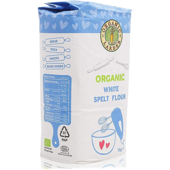 Organic Larder White Spelt Flour, Pack Of 10x1kg