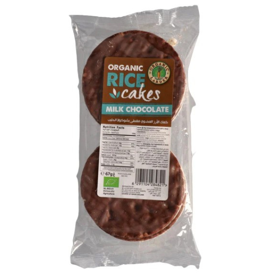 Organic Larder Rice Cakes With Milk Chocolate Pack Of 15x67g