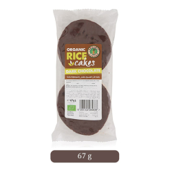 Organic Rice Cakes With Dark Chocolate Pack Of 15x67g Organic Rice Cakes With Dark Chocolate Pack Of 15x67g