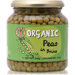 Organic Larder Peas in Brine, Pack Of 12x350g Organic Larder Peas in Brine, Pack Of 12x350g
