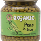 Organic Larder Peas in Brine, Pack Of 12x350g