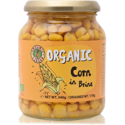 Organic Larder Corn in Brine, Pack Of 12x340g