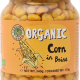 Organic Larder Corn in Brine, Pack Of 12x340g