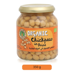 Organic Larder Chickpeas in Brine, Pack Of 12x350g