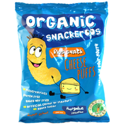 Organic Snackeroos Cheese Puffs, Pack Of 48x15g Organic Snackeroos Cheese Puffs, Pack Of 48x15g