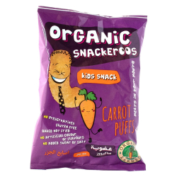Organic Larder Snackeroos Carrot Puffs, Pack Of 48x15g Organic Larder Snackeroos Carrot Puffs, Pack Of 48x15g