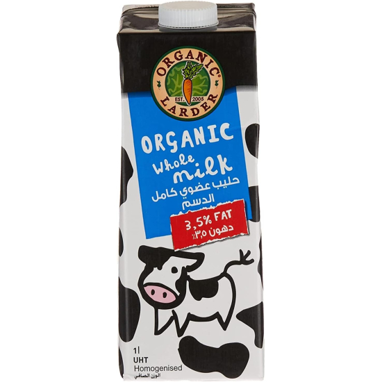 Organic Larder 3.5% Whole Milk Pack Of 6x1Ltr