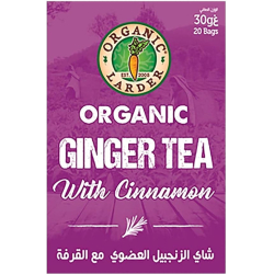 Organic Larder Ginger Tea With Cinnamon, Pack Of 12x30g