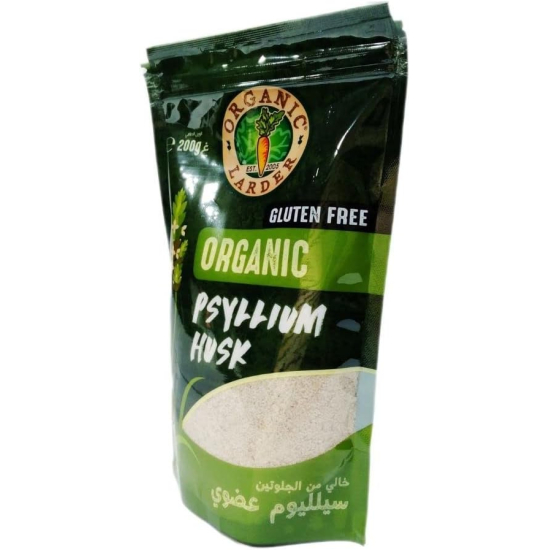 Organic Larder Husk Whole Psyllium, Pack Of 50x200g