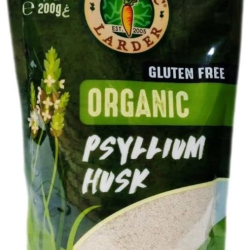 Organic Larder Husk Whole Psyllium, Pack Of 12x200g Organic Larder Husk Whole Psyllium, Pack Of 12x200g