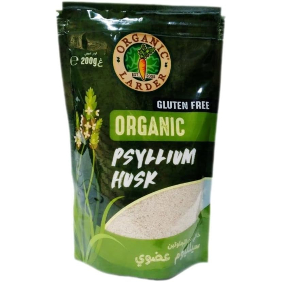 Organic Larder Husk Whole Psyllium, Pack Of 50x200g