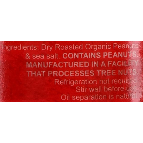 Organic Larder Peanut Butter Creamy, Pack Of 12x454g