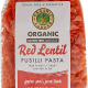 Organic Larder Fusilli Red Lentil Pasta, Pack Of 12x300g