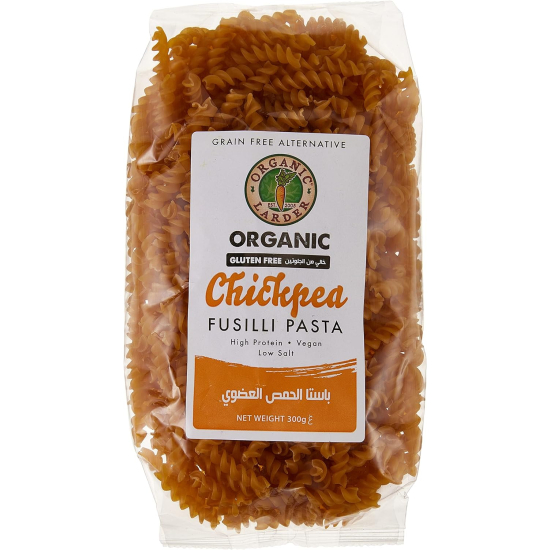 Organic Larder Chickpea Fusilli Pasta, Pack Of 12x300g