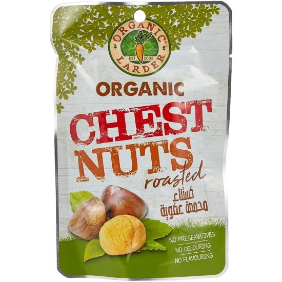 Organic Larder Roasted Chestnuts, Pack Of 60x100g