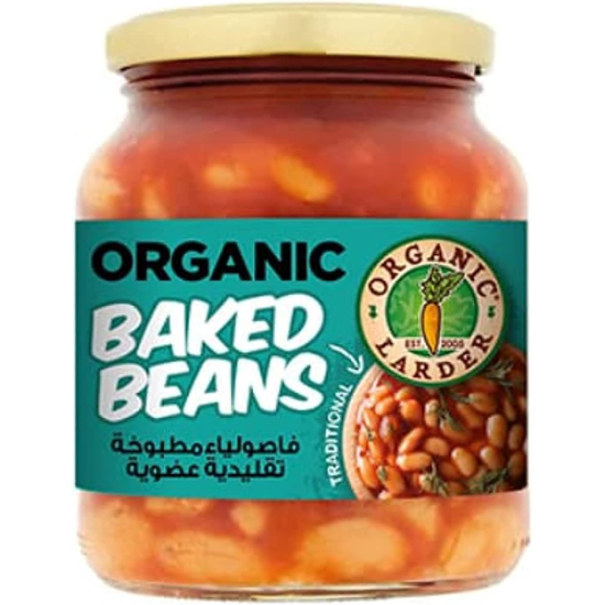 Organic Larder Baked Beans, Pack Of 12x360g