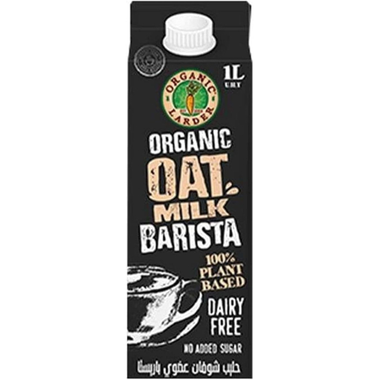 Organic Larder Barista Oats Milk, Pack Of 6x1Ltr