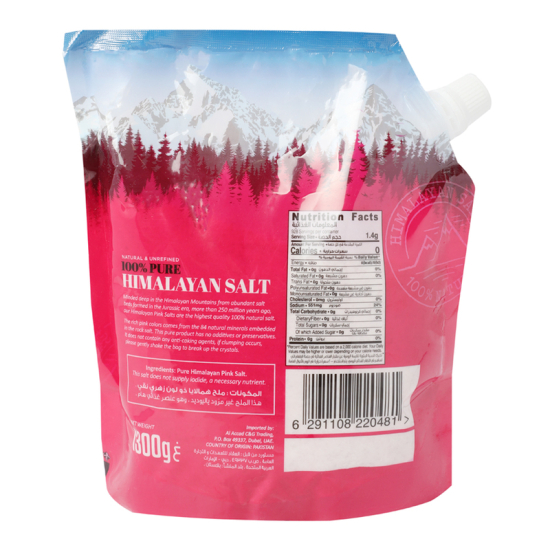 Organic Larder Natural Himalayan Salt, Pack Of 6x1300g
