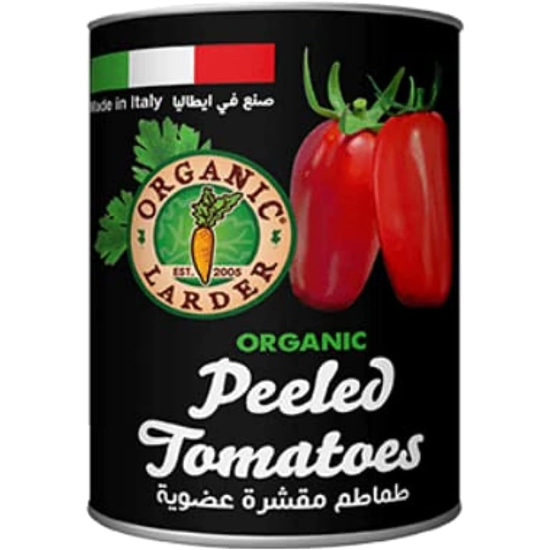 Organic Larder Peeled Tomato in Can, Pack Of 12x400g