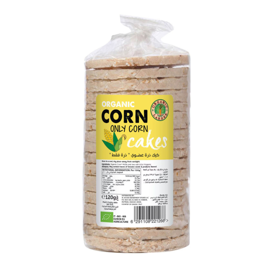 Organic Larder Only Corn Cakes, Pack Of 12x100g